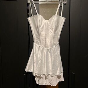 SKIMS Woven Shine Corset Dress